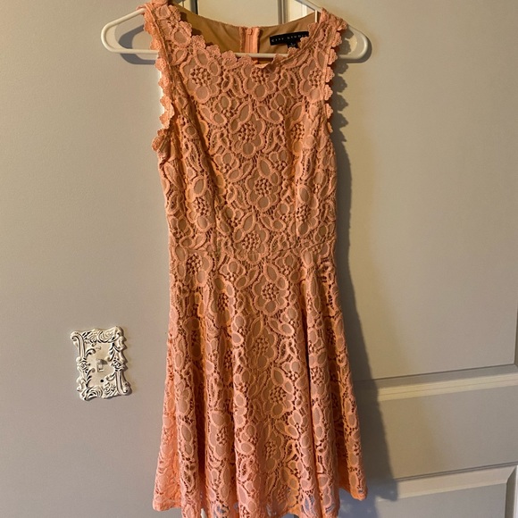 City Studio Fit and Flare Dress-Size 3-Peach - Picture 1 of 4